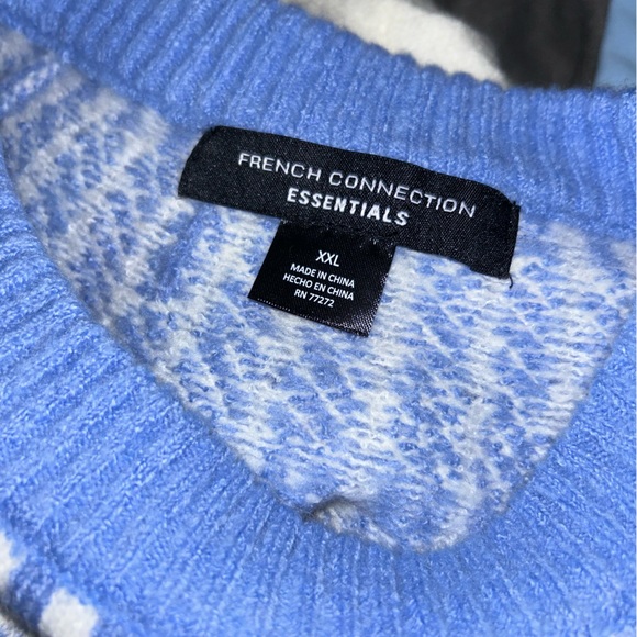 NWT French Connection Essentials Fair Isle Sweater - Picture 6 of 7